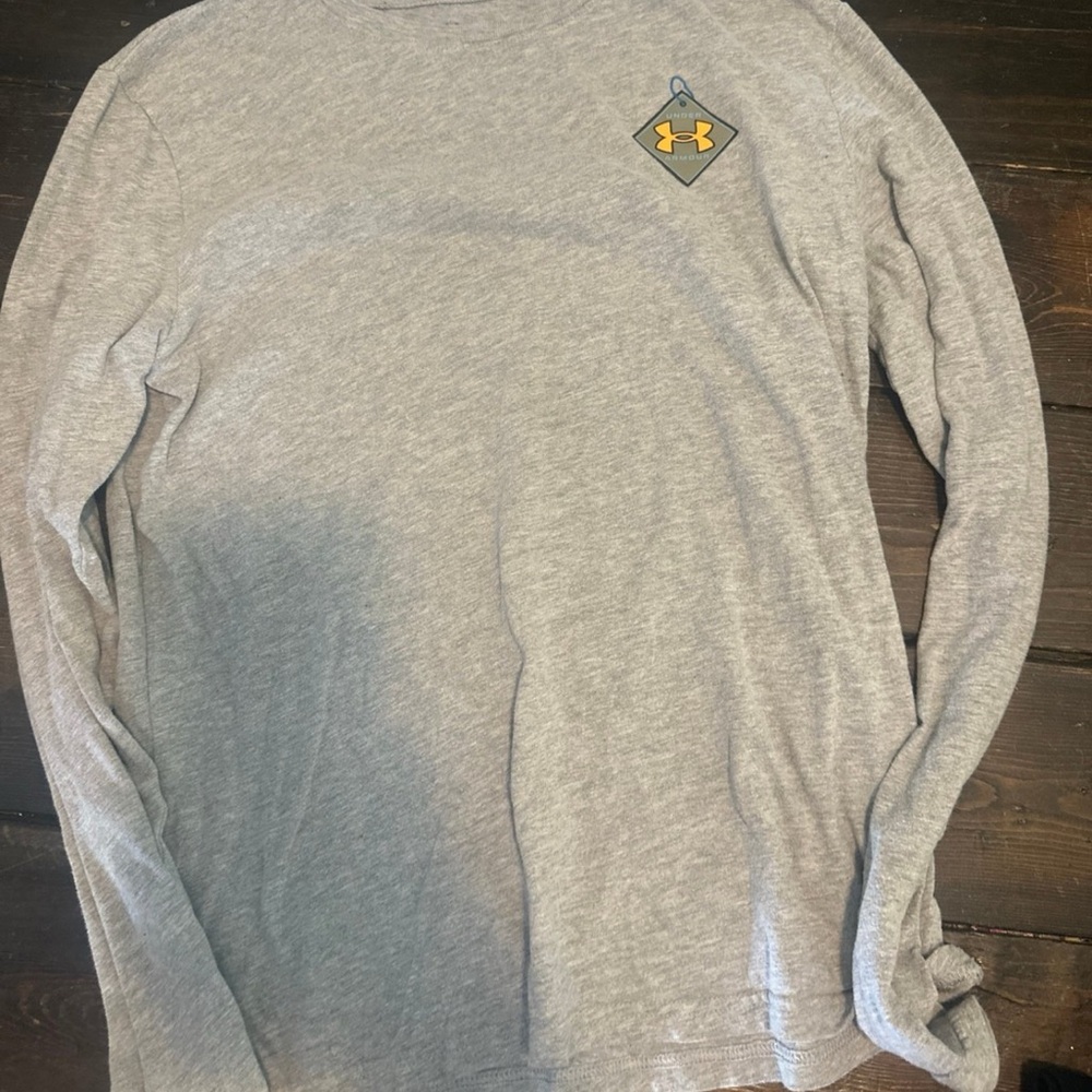 Under Armour Men's Heather Gray Long Sleeve Tee